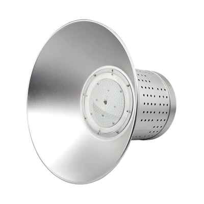 Faro led industriale per soffitti alti con riflettore 6500K, IP20, 120W, 200W