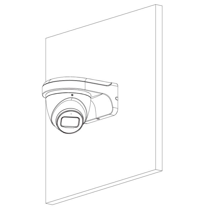 Telecamera di videosorveglianza IP dome mini turret 4MP fissa OEMdahua