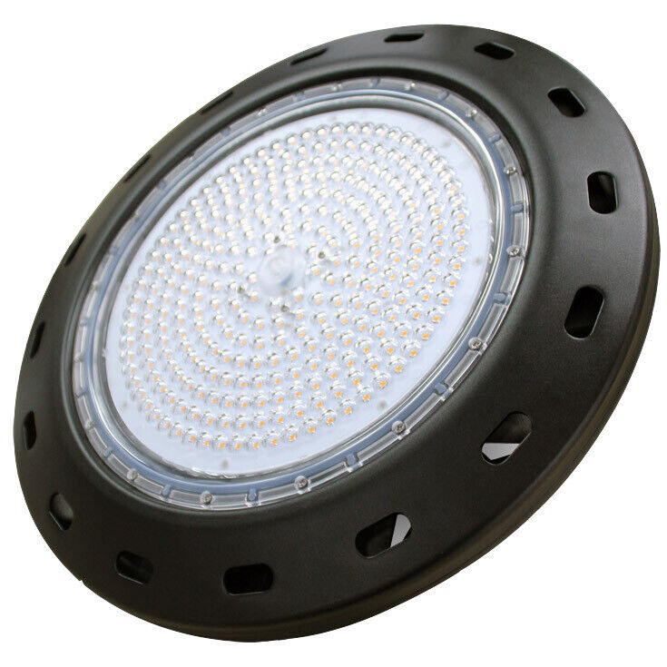 Campana led ufo da 100W o 150W, 130lm/W, IP65, 4500K, luce naturale