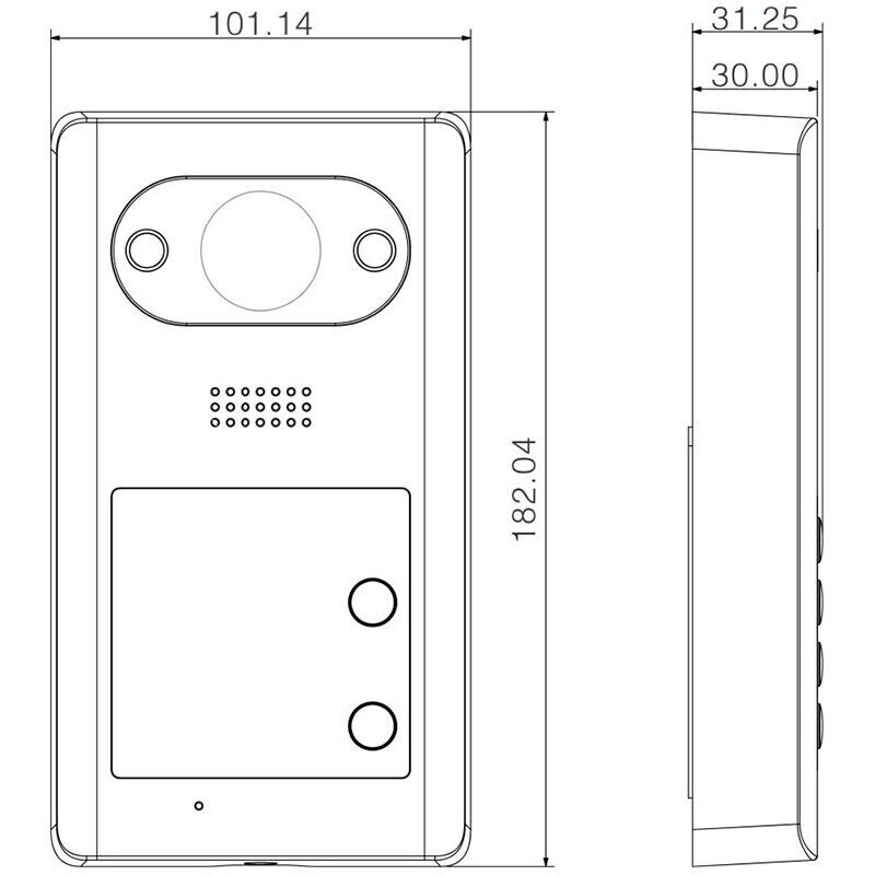 Videocitofono campanello PoE 2 pulsanti Villa porta App audio bidirezionale IP65