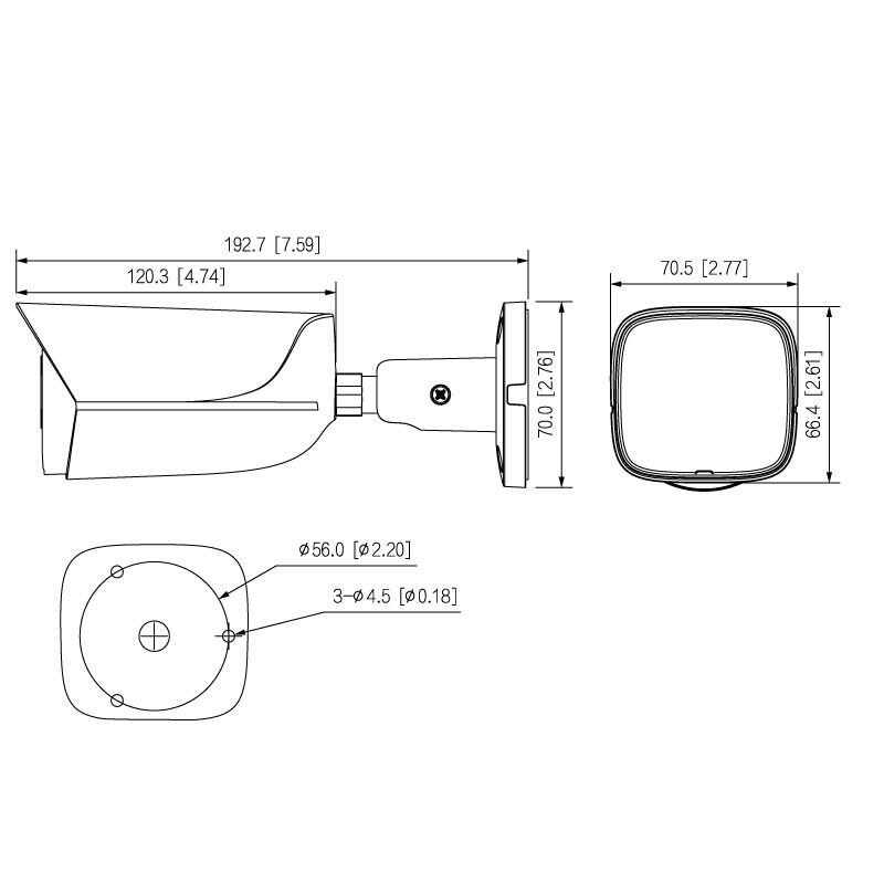 Telecamera TVCC  bullet IP 4Mp con intelligenza artificiale IA OEMdahua