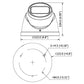 Telecamera TVCC IP 8mp dome, ottica motorizzata videosorveglianza OEMdahua