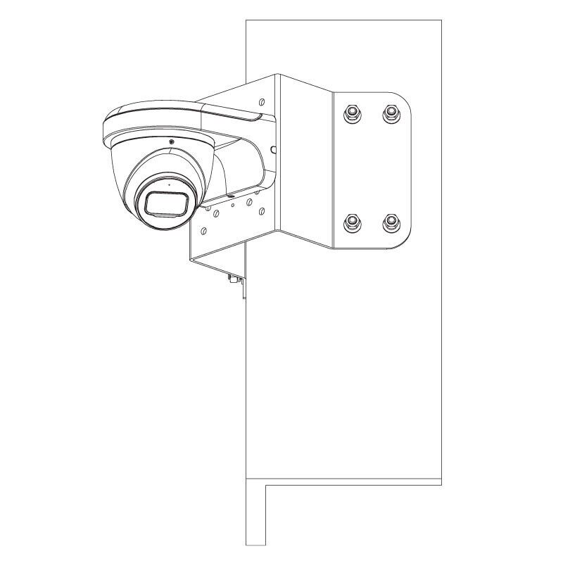 Telecamera di videosorveglianza IP dome mini turret 4MP fissa OEMdahua