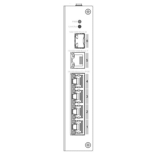 SWITCH POE INDUSTRIALE 4 PORTE EPOE + SFP + UPLINK  OEMdahua