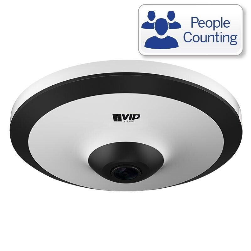 Telecamera IP dome FISHEYE IP 5MP 360° contapersone con intelligenza artificiale