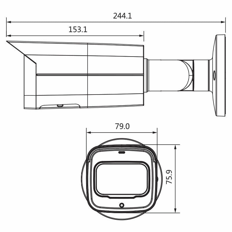 Telecamera videosorveglianza bullet Ip 8mp motorizzata con WDR OEMdahua