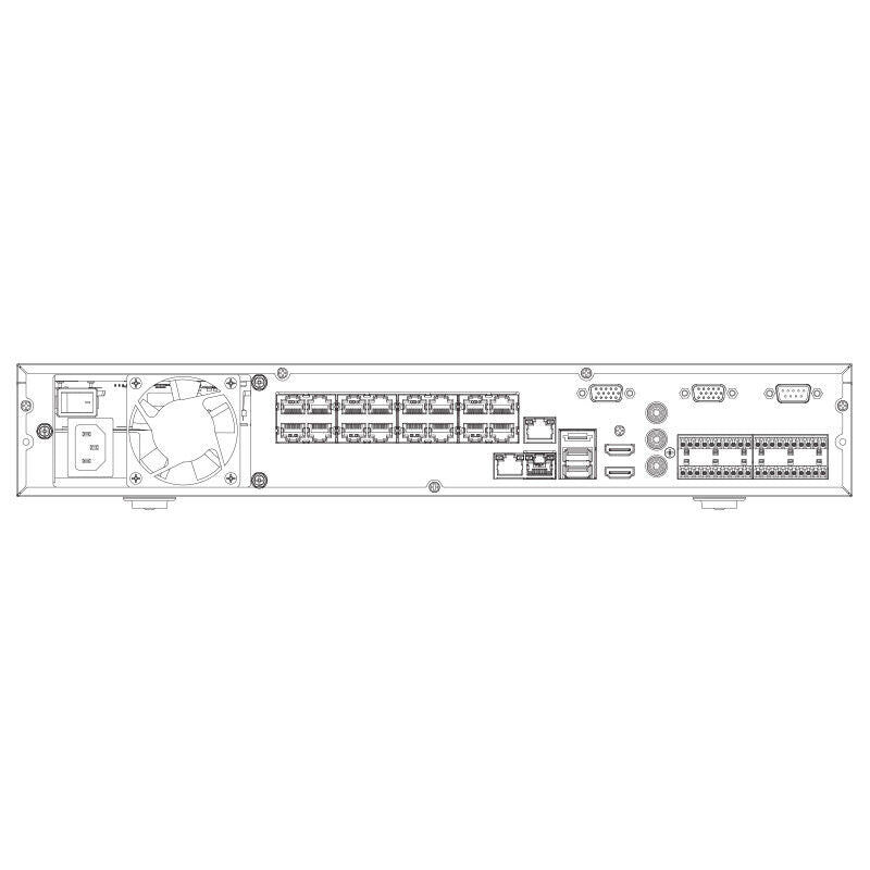 Videoregistratore NVR videosorveglianza 32 CH canali 12 mp 4K con PoE