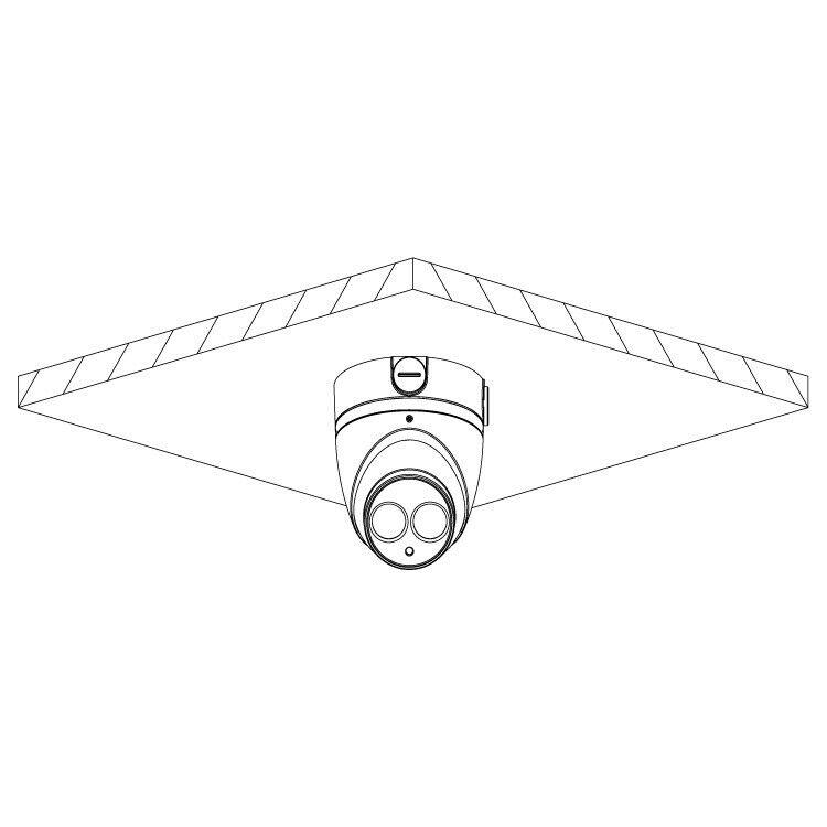 Telecamera videosorveglianza IP mini dome 2mp ottica fissa con wdr OEMdahua