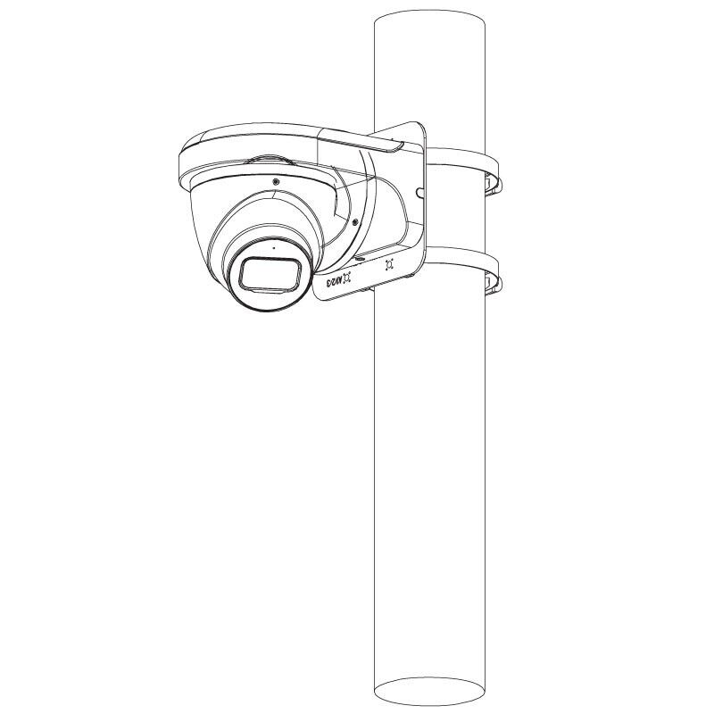 Telecamera di videosorveglianza IP dome mini turret 4MP fissa OEMdahua