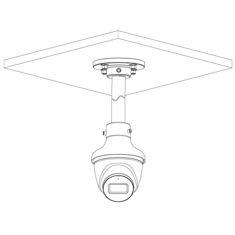 Telecamera di videosorveglianza IP dome mini turret 4MP fissa OEMdahua