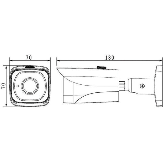 telecamera videosorveglianza mini bullet IP 2mp lente fissa IVS OEMdahua