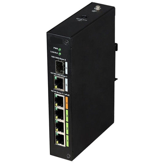 SWITCH POE INDUSTRIALE 4 PORTE EPOE + SFP + UPLINK  OEMdahua