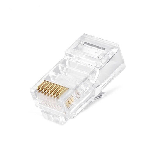 RJ45 plug CAT6, connettori cavo di rete maschio, 50 pezzi