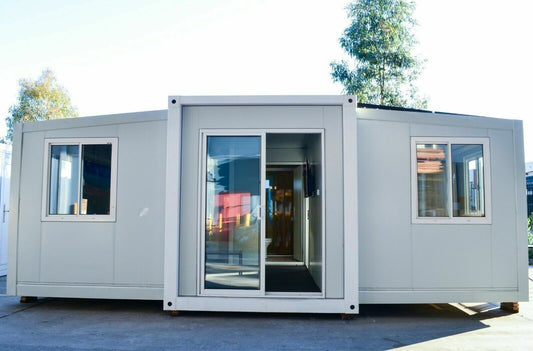 Casa prefabbricata mobile 36 mq con 2 camere da letto, wc, doccia, cucina modulo