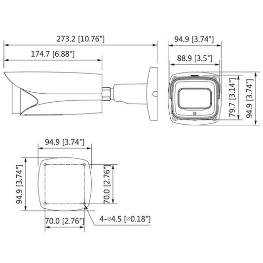 Telecamera di videosorveglianza bullet 8mp motorizzata HDCVI OEMdahua