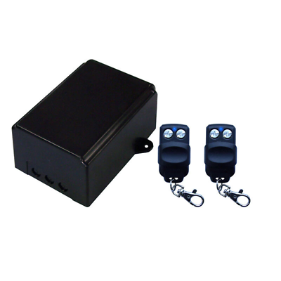 Ricevitore trasmettitore RF controllo illuminazione 100m 2 telecomandi 2 canali