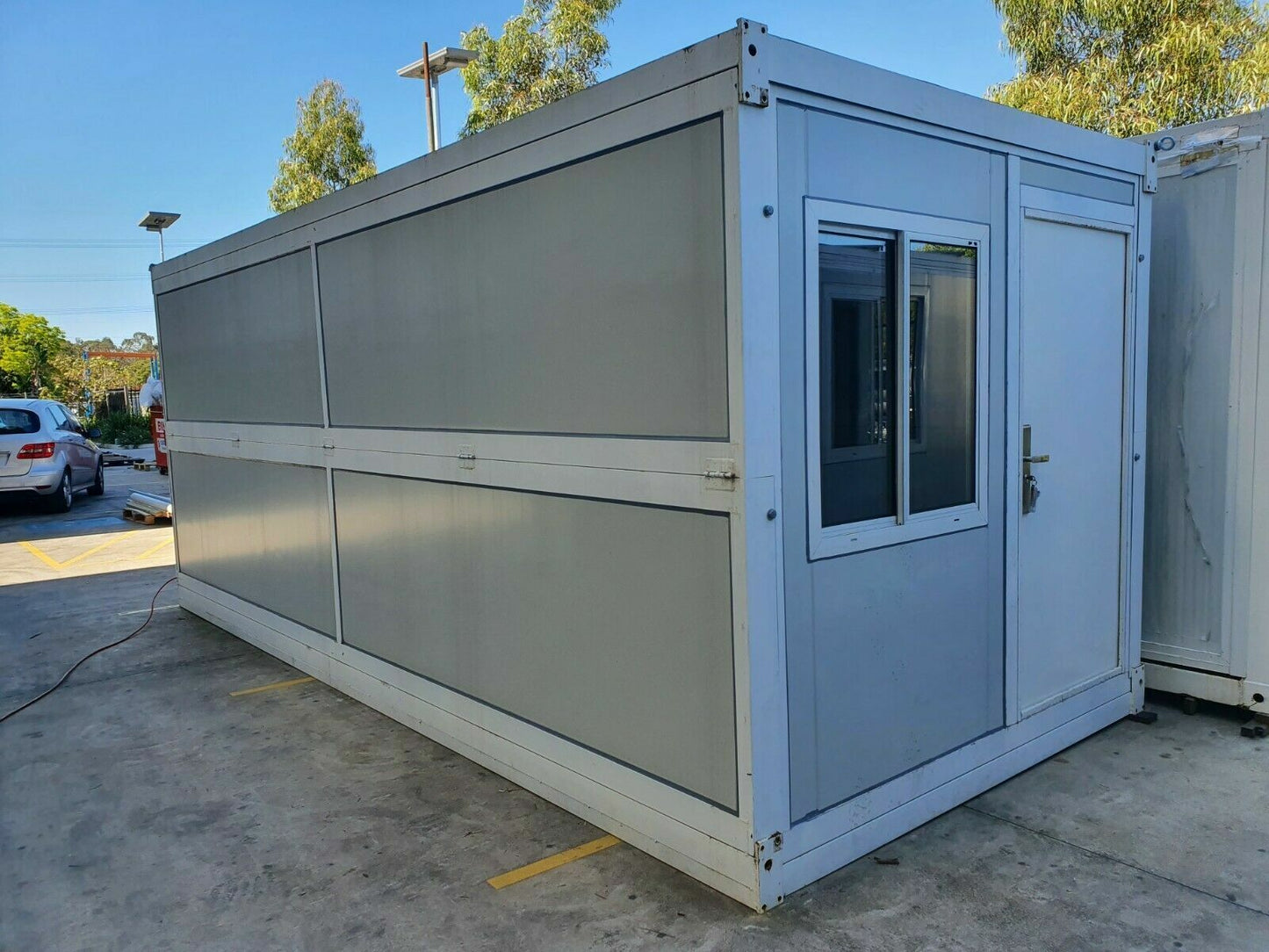 Casa, modulo mobile, ufficio box prefabbricato, container pieghevole, 15mq
