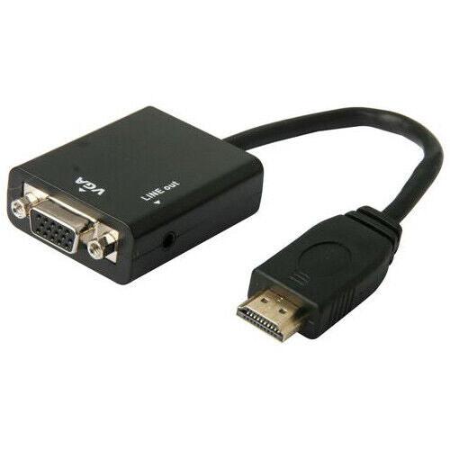 Cavo cavetto adattatore da HDMI a VGA, collegare videoregistratore a cavo HDMI